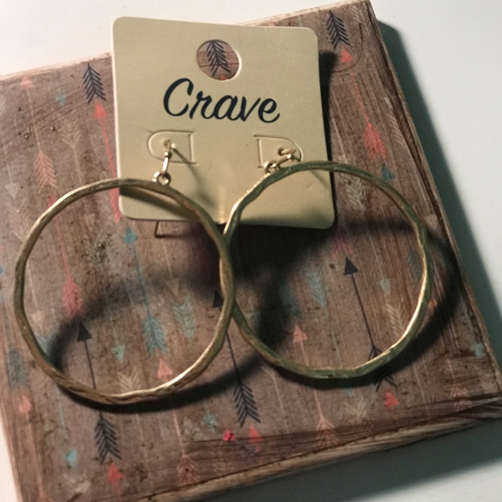 Gold hoop earrings
